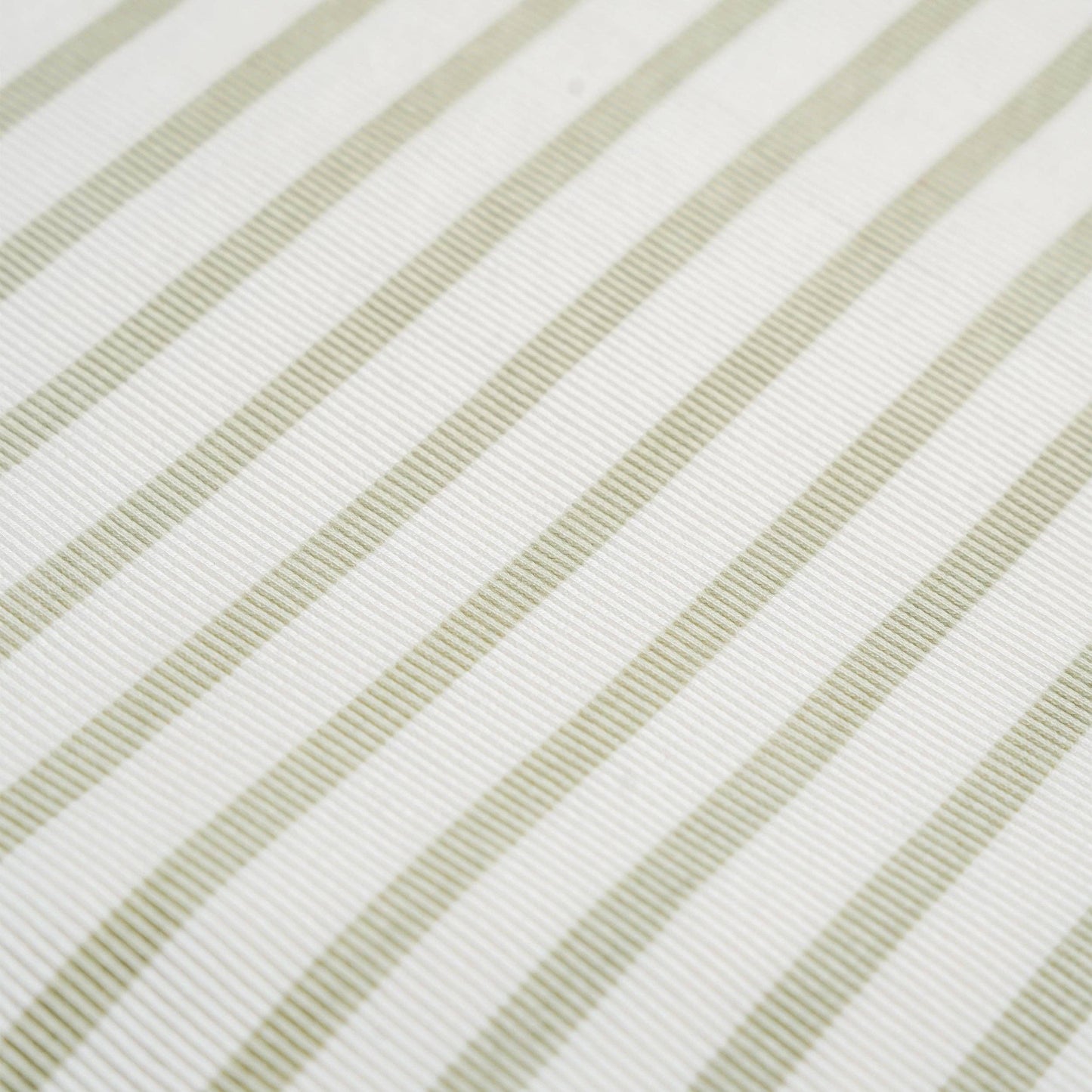 Organic Swaddle Blanket & Hat Set - Sage Stripes