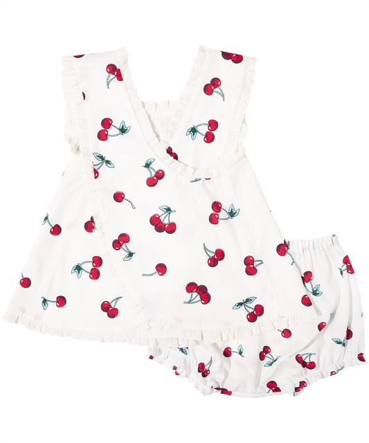 Red Cherry Printed Swing Top + Bloomer