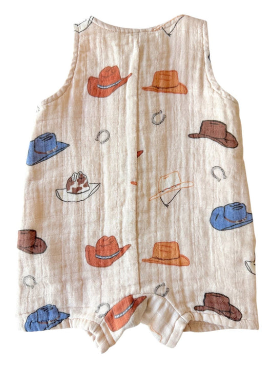 Western Muslin Shortie Romper