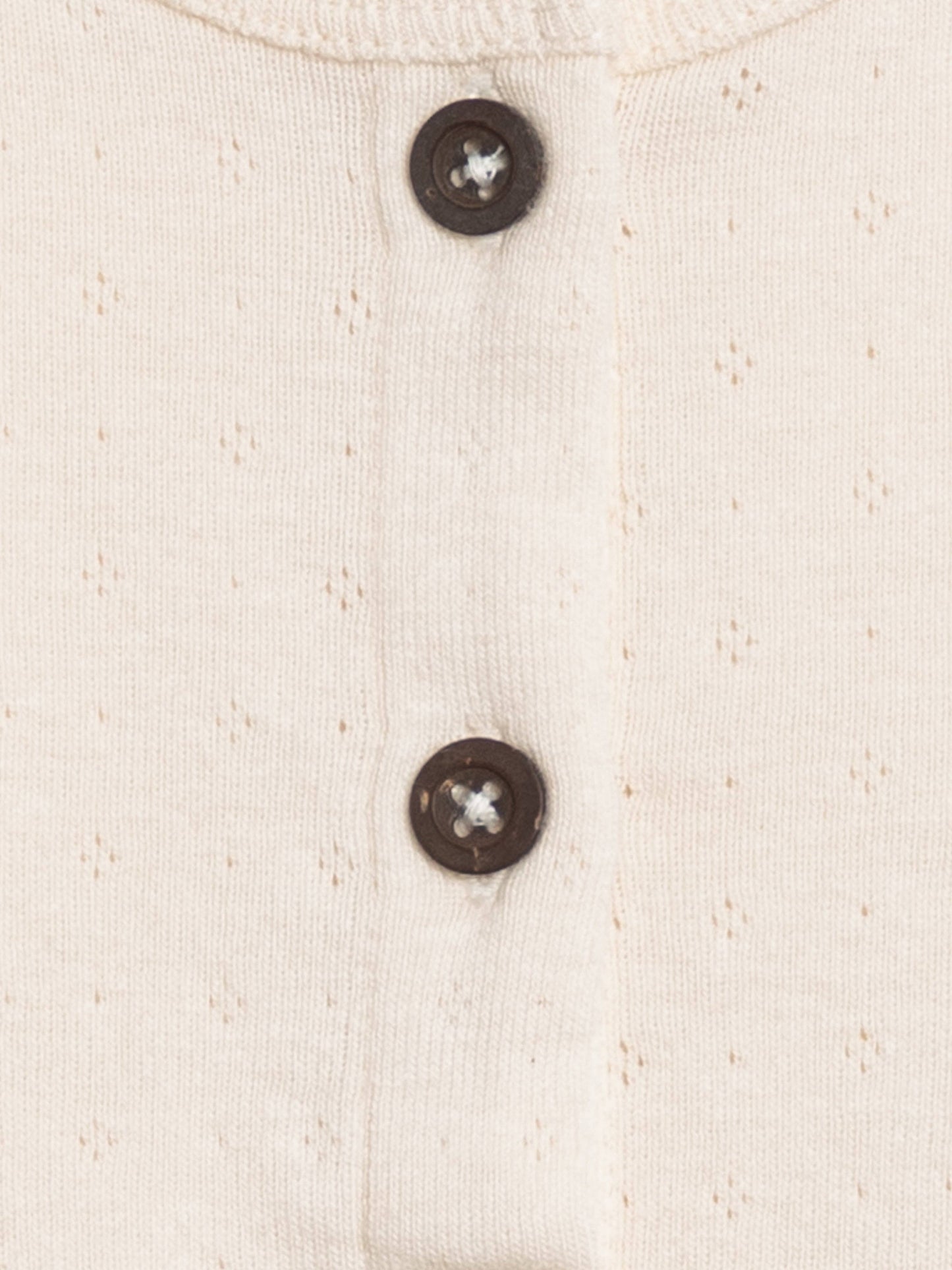 Clara Pointelle Button Down Cardigan