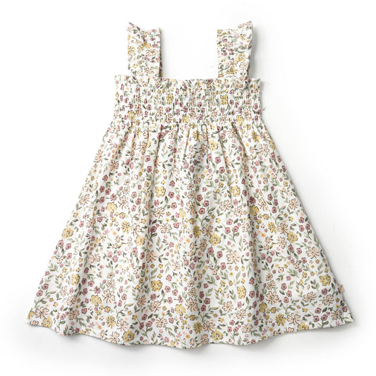 Organic Smocked Sundress - Wild Meadow