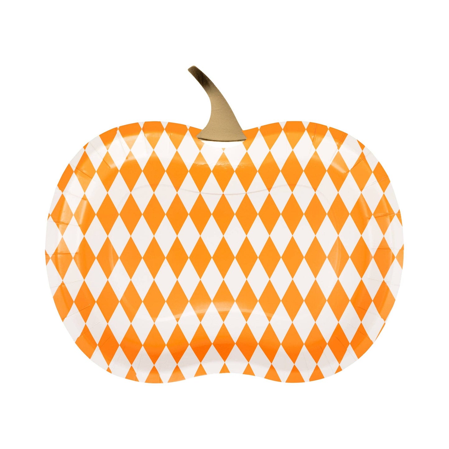 Harlequin Pumpkin Shaped Plate Set