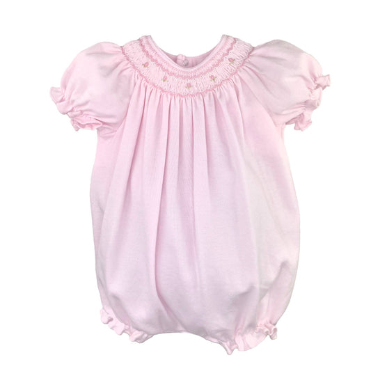 Bishop Smocked Knit Bubble Romper