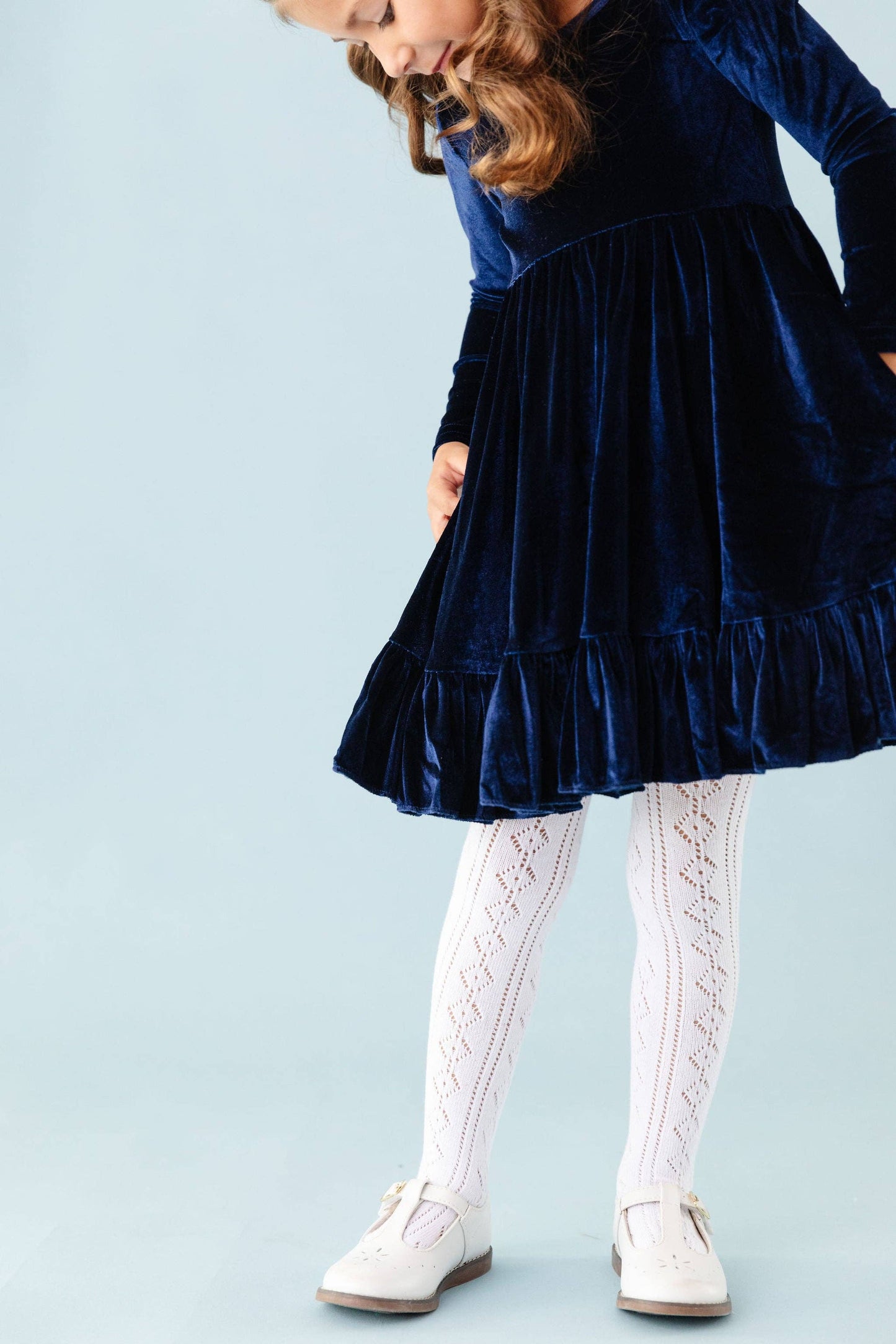 Fancy Knit Tights (White)