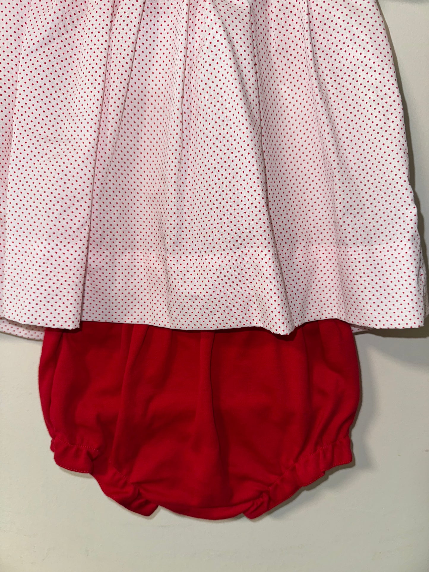 Suntop & Bloomer Set with Strawberry Smocking