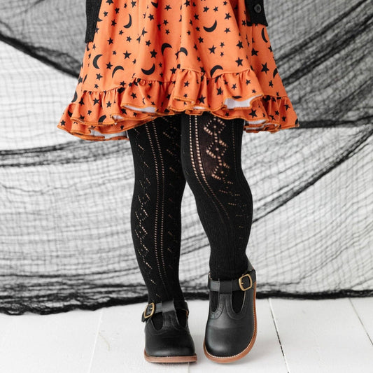Fancy Knit Tights (Black)